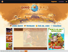 Tablet Screenshot of es.dinorpg.com