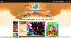Desktop Screenshot of dinorpg.de
